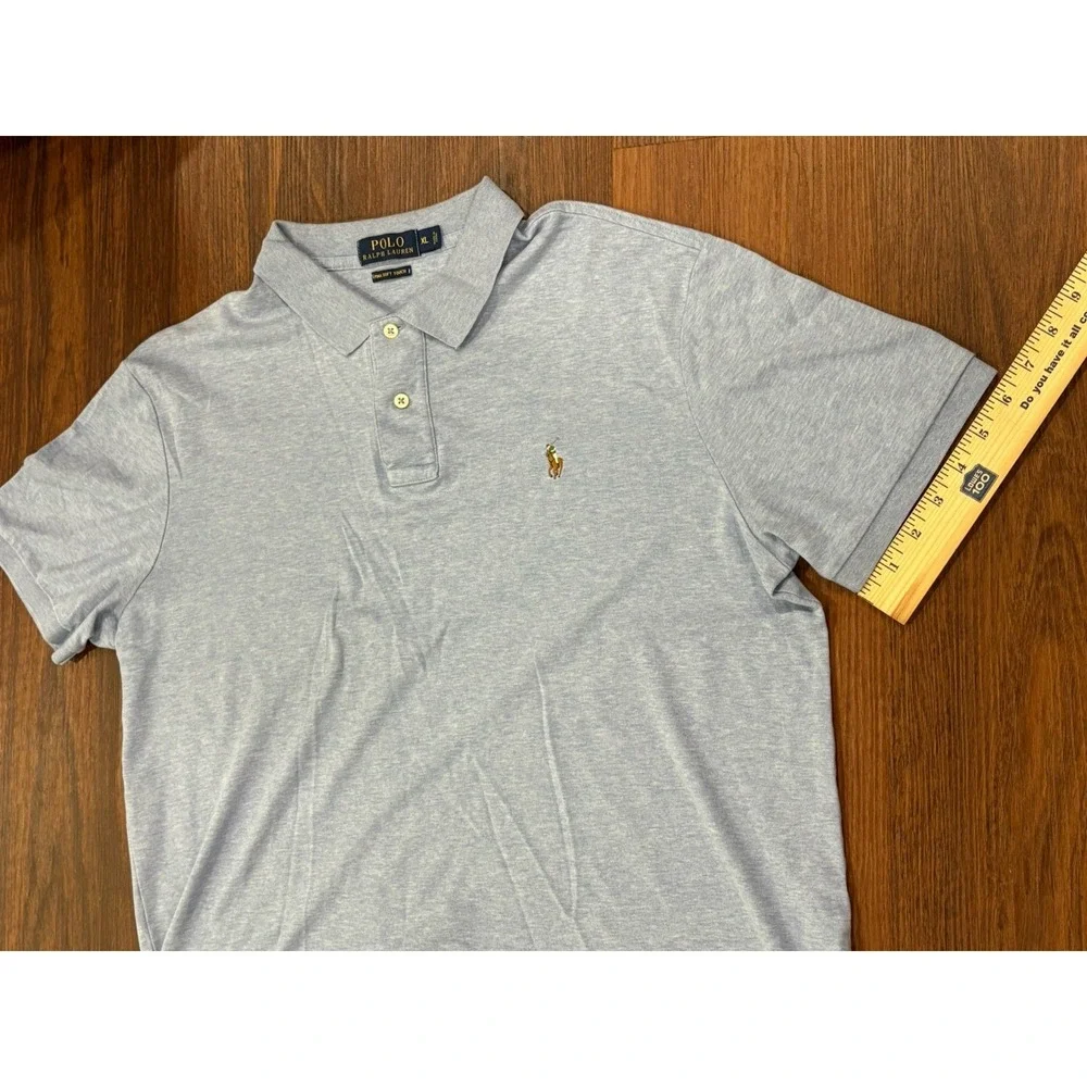 Polo Ralph Lauren Pima Soft Touch Polo‎ Shirt Men's XL Gray